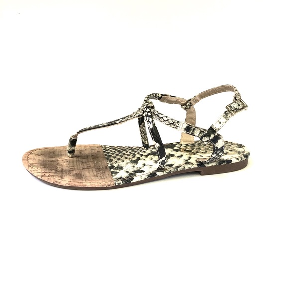 Circus by Sam Edelman Snake Print Strappy Sandals - Picture 2 of 4